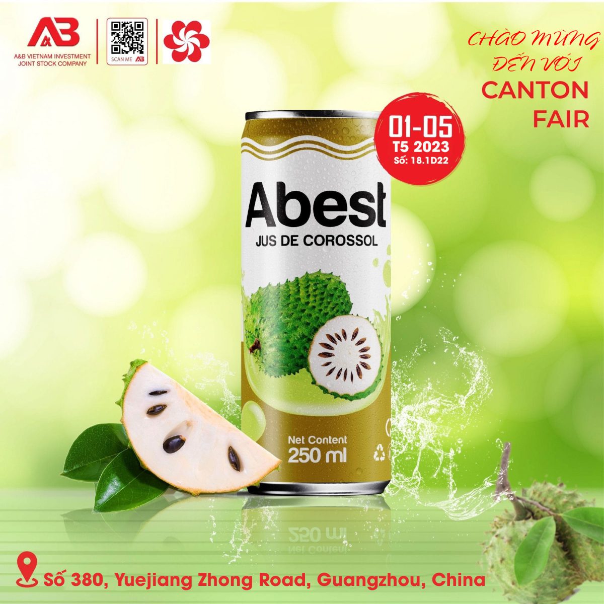 Các sản phẩm của A&B Vietnam sẽ được trưng bày tại Canton Fair qua ba giai đoạn Các sản phẩm của A&B Vietnam sẽ được trưng bày tại Canton Fair qua ba giai đoạn